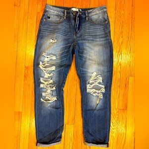 Kancan distressed boyfriend jeans